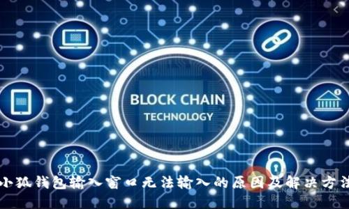 小狐钱包输入窗口无法输入的原因及解决方法