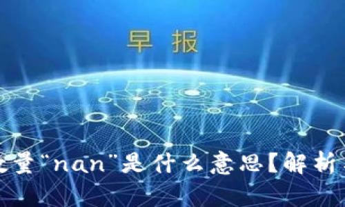 小狐钱包数量“nan”是什么意思？解析与解决方案