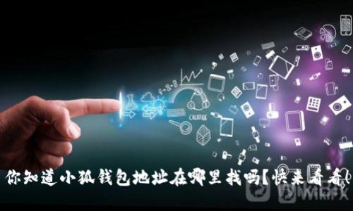 你知道小狐钱包地址在哪里找吗？快来看看！